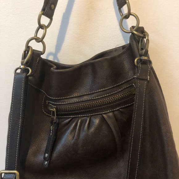 Roots Dark Brown Leather Bag - Picture 5 of 9